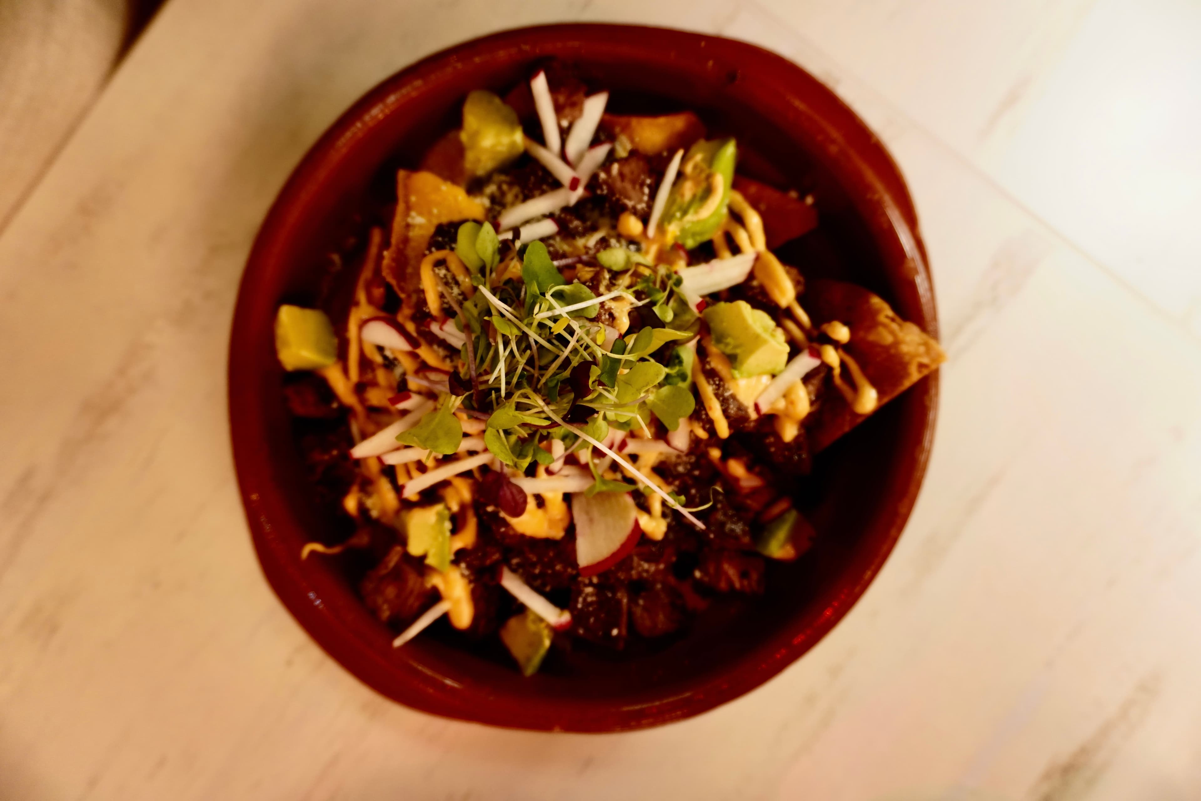 Loaded nachos at Calle Ocho